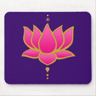Henna Lotus Pink Mouse Pad