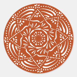 Henna Mandala Classic Round Sticker
