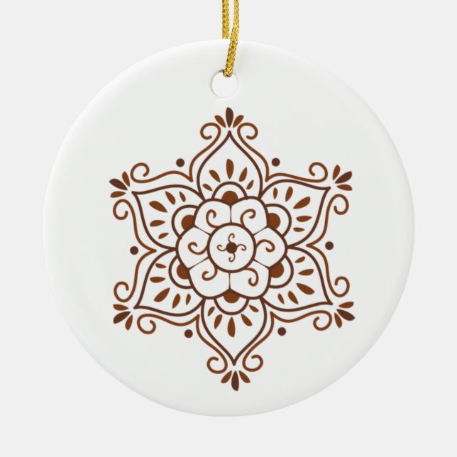 Henna Mandala Ornament (Front)