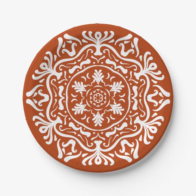 Henna Mandala Paper Plate (Front)