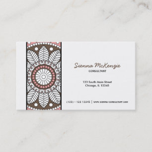 Henna Mehndi Consultant Business Card