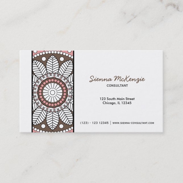 Henna Mehndi Consultant Business Card (Front)