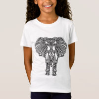 Henna Mehndi Decorated Indian Elephant