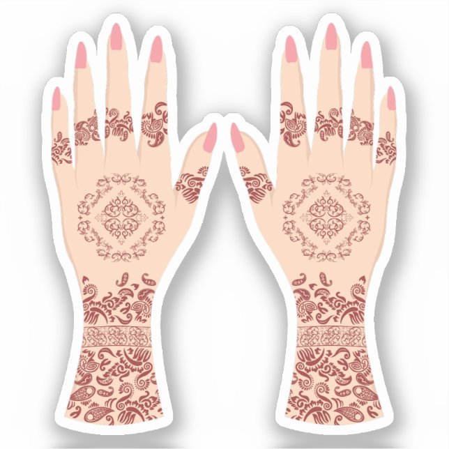 Henna Mehndi Hands Desi Arab (Front)