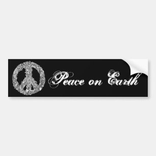Henna Peace Sign Bumper Sticker
