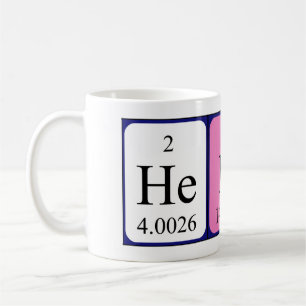 Henna periodic table name mug