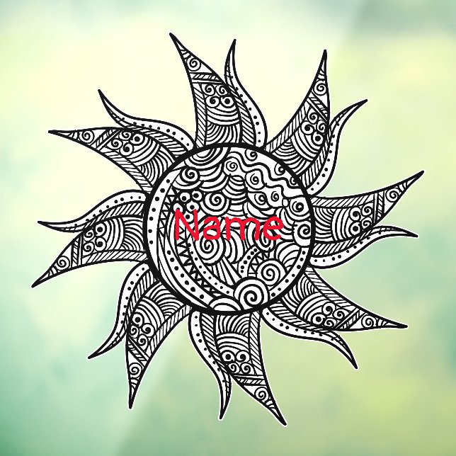 Henna-style Sun Tattoo Thunder_Cove (Sheet 3)