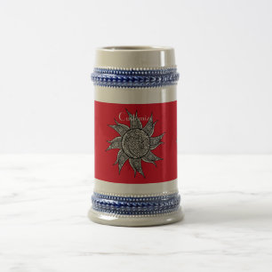 Henna-style Sun Tattoo Thunder_Cove  Beer Stein