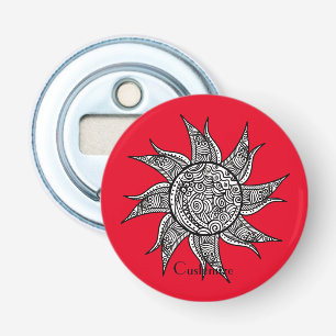 Henna-style Sun Tattoo Thunder_Cove Bottle Opener