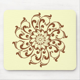 Henna Swirl Mandala Mouse Pad