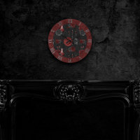 Henna Zodiac Magic | Red Gothic Skull Roses Potion