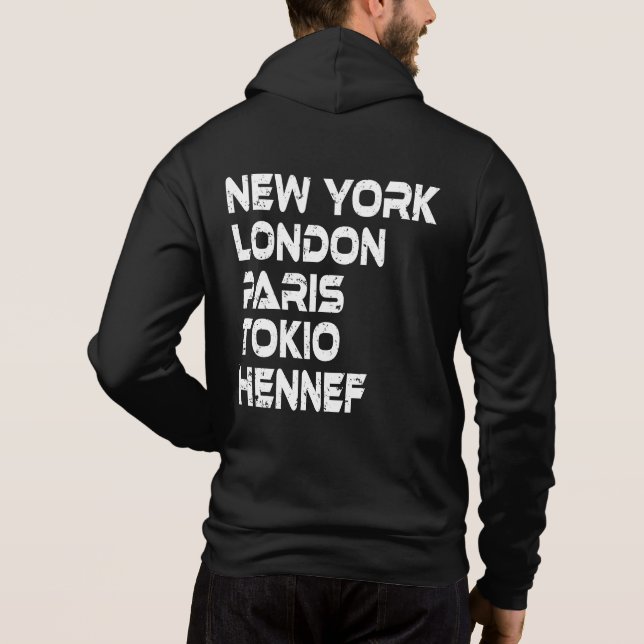 Hennef New York London Tokio Paris Hoodie (Back)