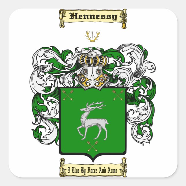 Hennessy Square Sticker (Front)