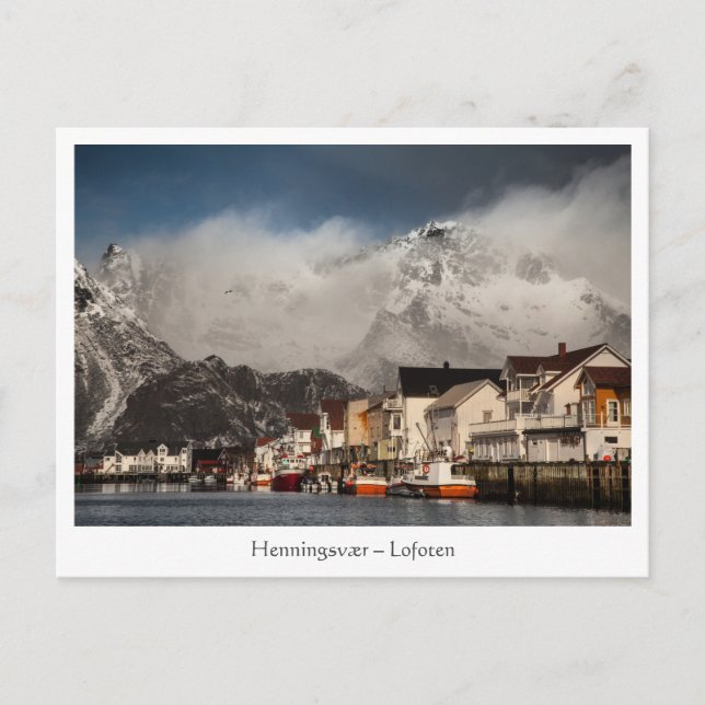 Henningsvaer Lofoten Postcard (Front)