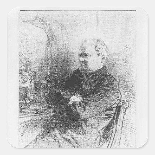 Henri Bonaventure Monnier Square Sticker (Front)
