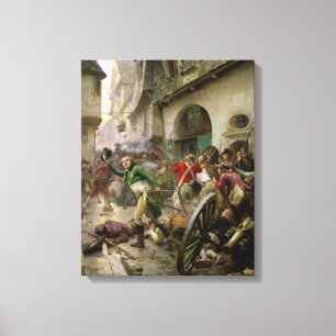 Henri de La Rochejaquelein  at Battle of Canvas Print