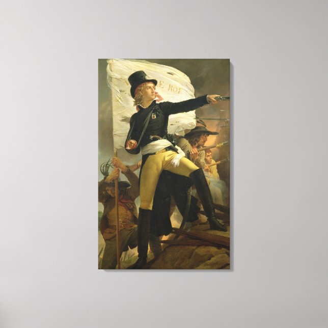 Henri de La Rochejaquelein , leader of the Canvas Print (Front)