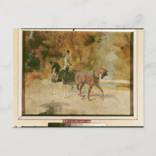 Henri de Toulouse-Lautrec   A Dog-Cart Postcard