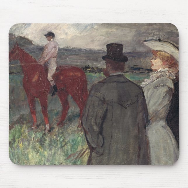 Henri de Toulouse-Lautrec | At the Racecourse, 189 Mouse Pad (Front)