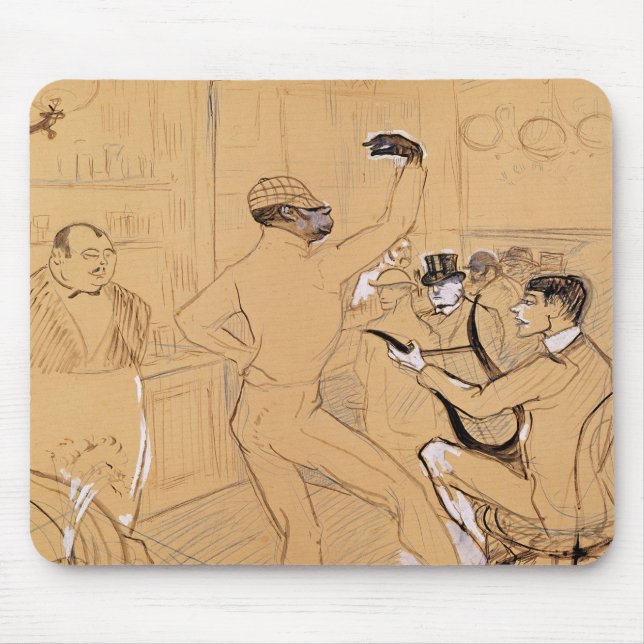 Henri de Toulouse-Lautrec | Chocolat Dancing, 1896 Mouse Pad (Front)