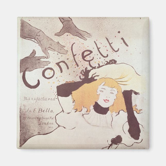 Henri de Toulouse-Lautrec | Confetti, 1893 Magnet (Front)