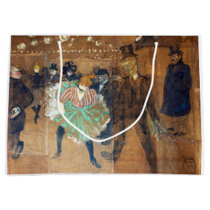 Henri de Toulouse-Lautrec - Dance at the Rouge Large Gift Bag