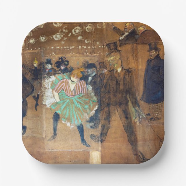 Henri de Toulouse-Lautrec - Dance at the Rouge Paper Plate (Front)