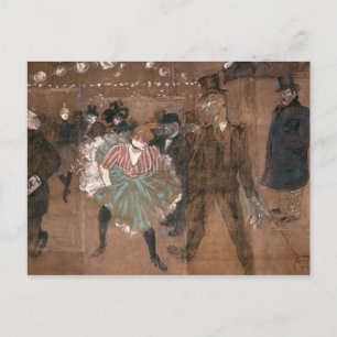 Henri de Toulouse-Lautrec   Dancing at the Rouge Postcard