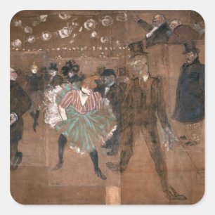 Henri de Toulouse-Lautrec   Dancing at the Rouge Square Sticker