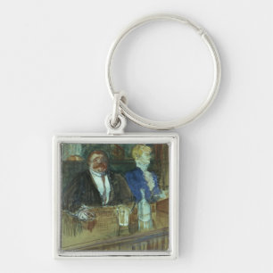 Henri de Toulouse-Lautrec   In the Bar: The Fat Pr Key Ring