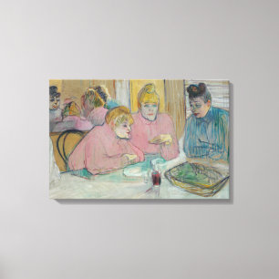 Henri de Toulouse-Lautrec - Ladies in Dining Room Canvas Print