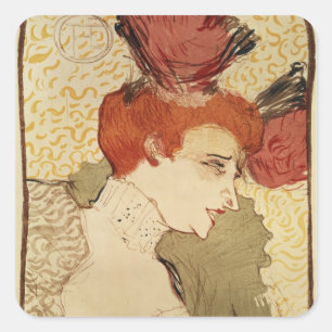 Henri de Toulouse-Lautrec   Mlle. Marcelle Lender, Square Sticker