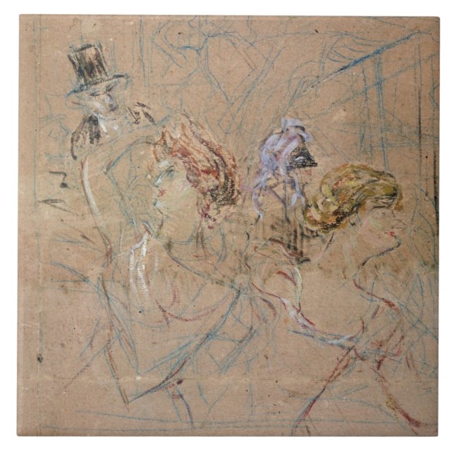 Henri de Toulouse-Lautrec | Sketch for 'At the Mas Tile (Front)