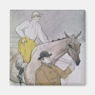 Henri de Toulouse-Lautrec   The jockey led to the  Magnet