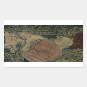 Henri de Toulouse-Lautrec - Two Friends Rectangular Sticker