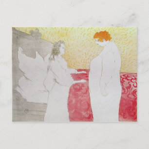 Henri de Toulouse-Lautrec   Woman in Bed, Profile  Postcard