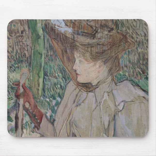 Henri de Toulouse-Lautrec | Woman with Gloves, 189 Mouse Pad (Front)