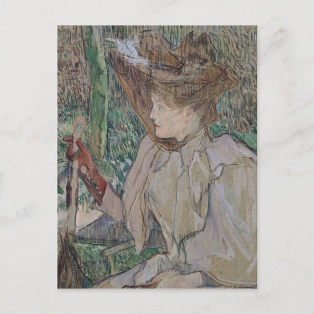 Henri de Toulouse-Lautrec | Woman with Gloves, 189 Postcard (Front)