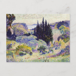 Henri-Edmond Cross- Cypress, April Postcard