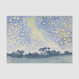 Henri-Edmond Cross Landscape with Stars Painting Tissue Paper