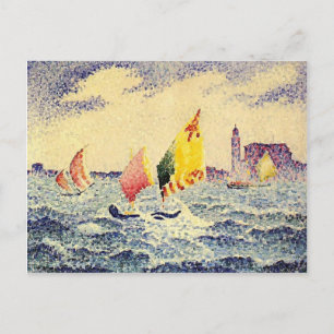 Henri-Edmond Cross- Sailboats near Chicago Postcard