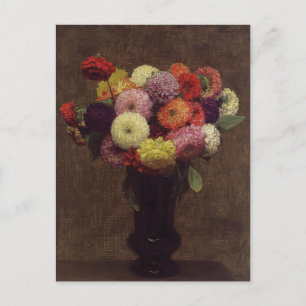 Henri Fantin-Latour- Dahlias Postcard