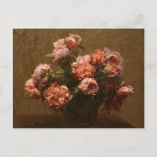 Henri Fantin-Latour- Vase of Peonies Postcard