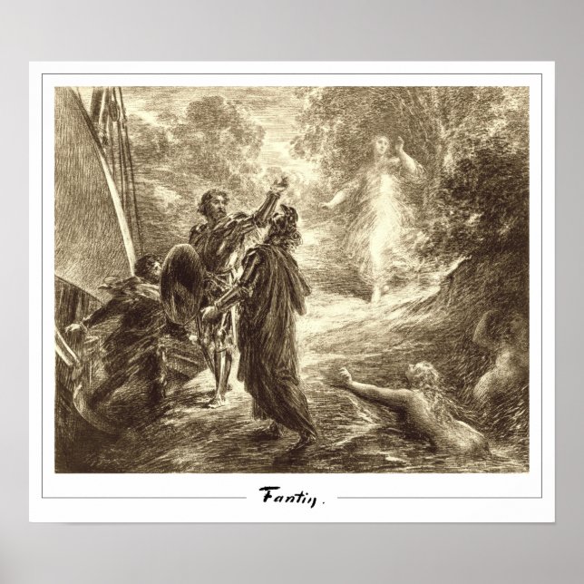 Henri Fantin-Latour Zedign Art Poster #517 (Front)