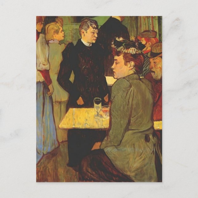 Henri Lautrec- Corner in the Moulin de la Galette Postcard (Front)