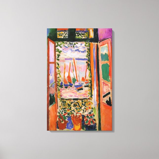 Henri Matisse - OPEN WINDOW COLLIOURE 1905 Canvas Print (Front)