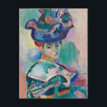 Henri Matisse Woman with a Hat Post Impressionist Holiday Postcard<br><div class="desc">This design,  which has a modern,  stylish and attractive appearance,  will immediately attract the attention of everyone around you.</div>