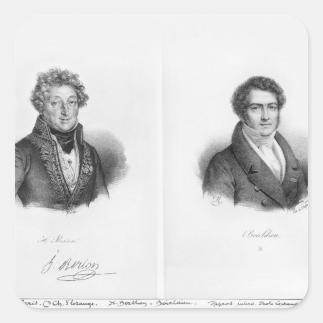 Henri Montan Berton  and Francois Adrien Square Sticker (Front)