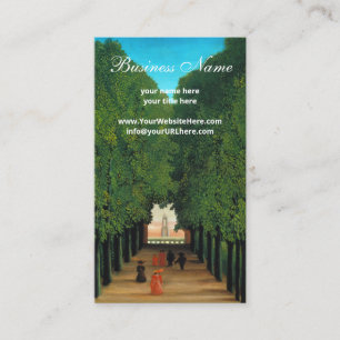 Henri Rousseau, Avenue in the Park at Saint Cloud Business Card