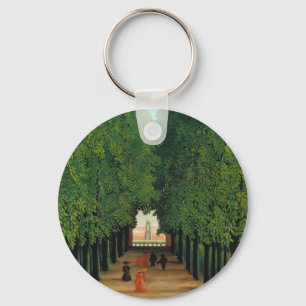 Henri Rousseau, Avenue in the Park at Saint Cloud Key Ring